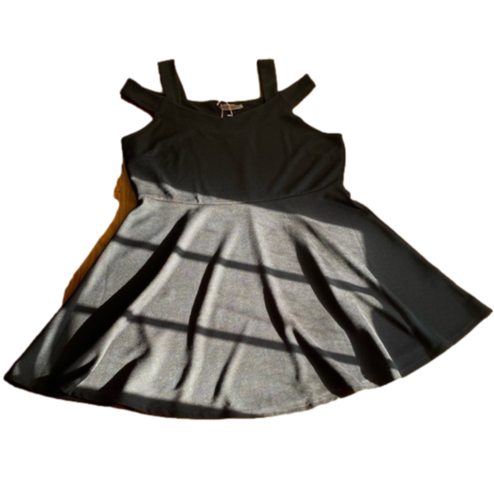 Black above the knee fit and flare Dress 6 for $36